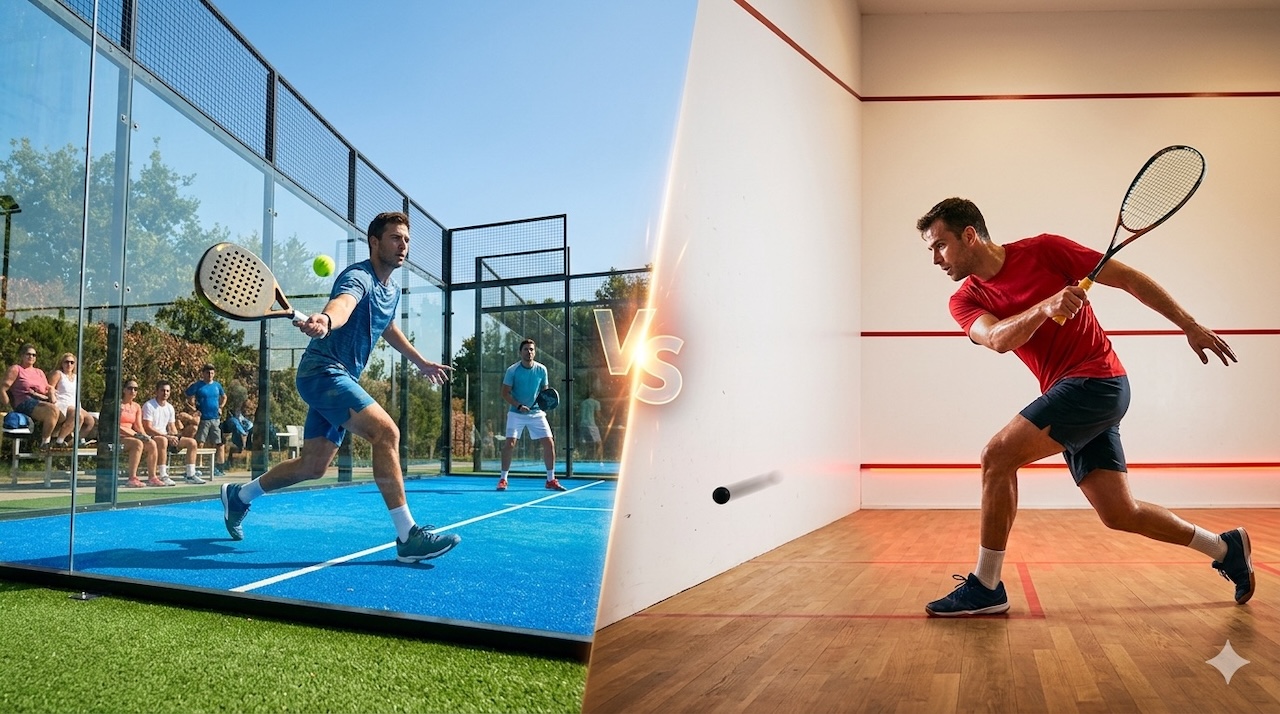 Padel vs Squash - Complete Comparison Guide